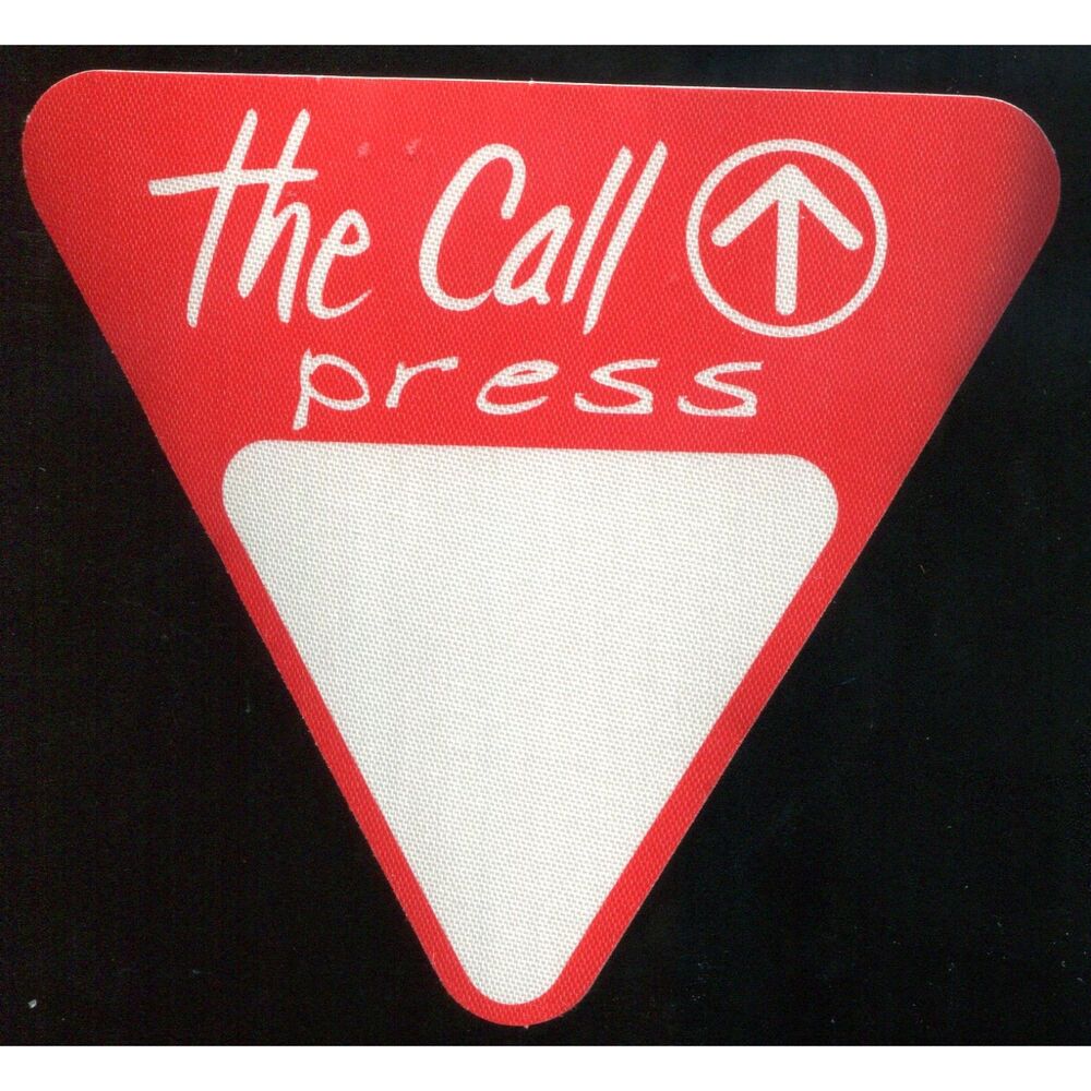 Vintage The Call Concert Backstage Pass Press